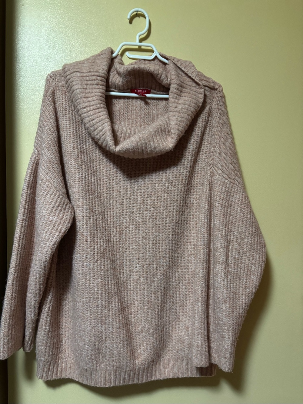 GUESS Blush Pink Cowlneck Sweater